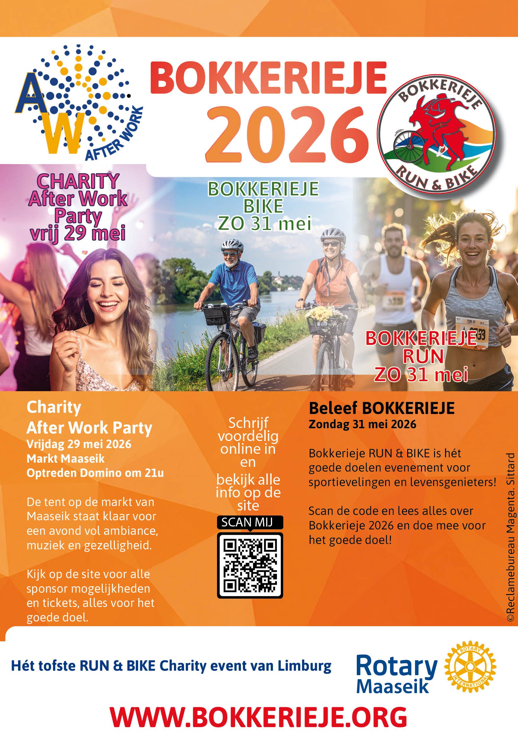 Bokkerieje RUN en BIKE en Charity After Work Party